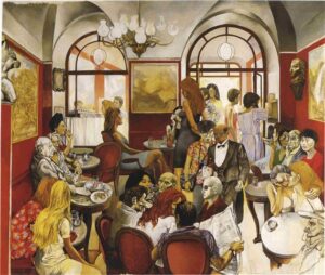 Renato Guttuso - Caffè Greco