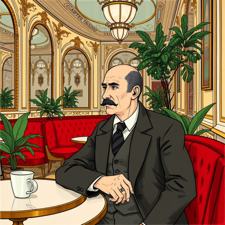 Gabriele D'Annunzio al Gambrinus - Michele Sergio