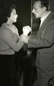 Isa Danieli con Eduardo De Filippo