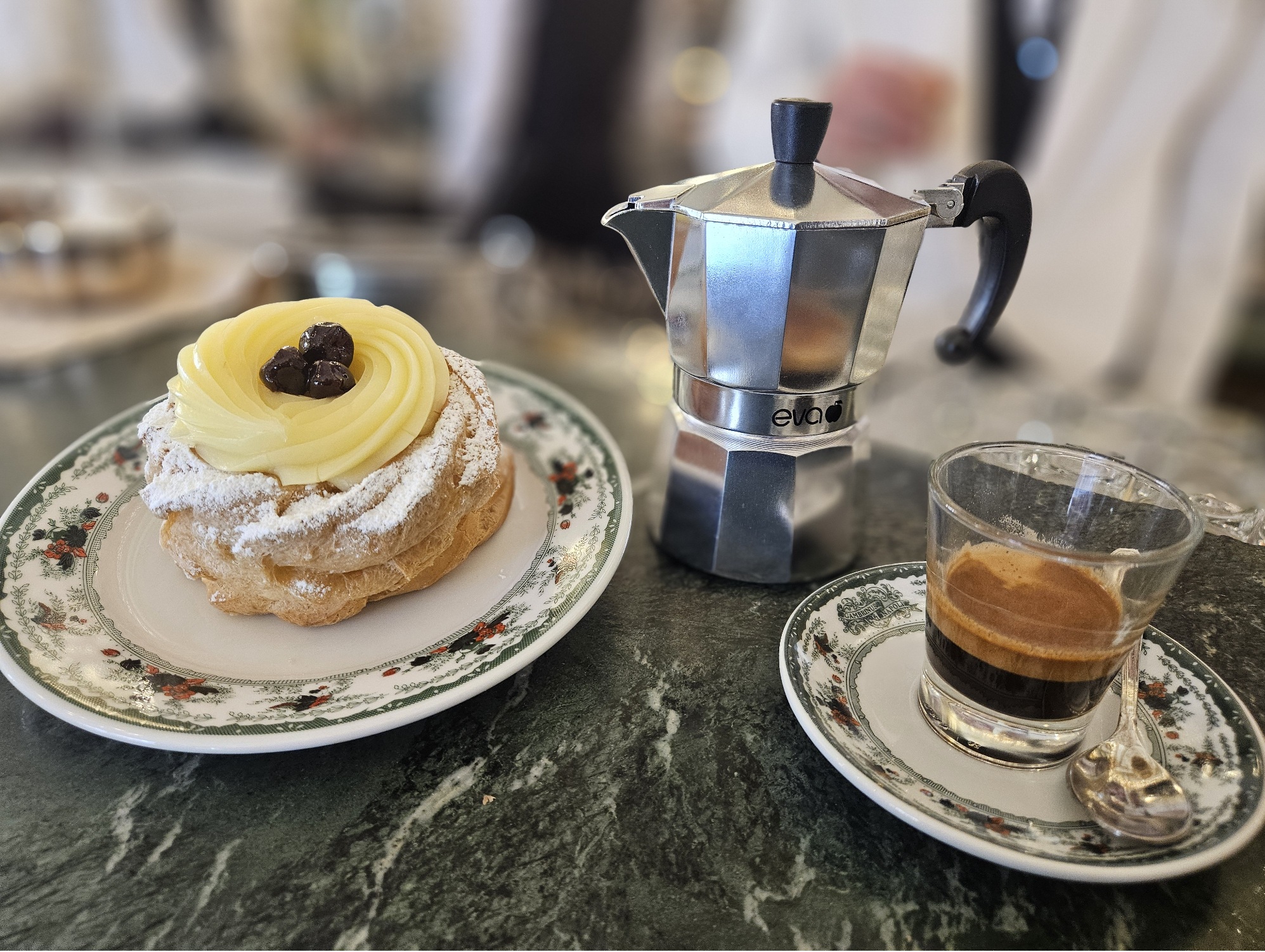 abbinamento zeppola e caffè