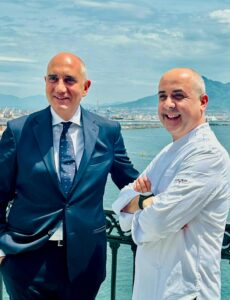 Giovanni Paone o con lo chef Vincenzo Guarino